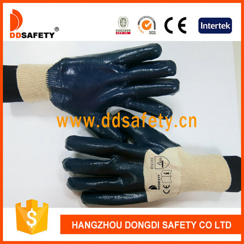 Cotton with blue nitrile glove-DCN306